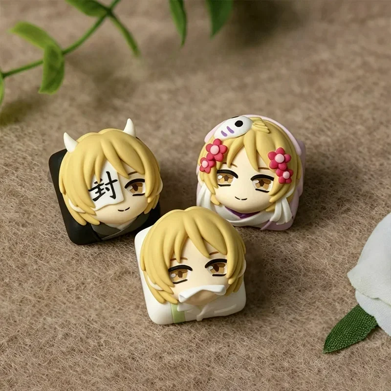 Exclusive Natsume resin artisan keycap. Handcrafted with charming anime characters, meticulously sculpted, delicate details from multiple angles.