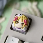 Exclusive handcrafted Natsume's Book of Friends resin artisan keycap, featuring a charming anime character with a whimsical, delicate aesthetics.