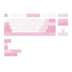 The Fox's Wedding PBT dye-sub keycaps, showcasing mystical fox motifs and soft pinks, embodying the artistic East Asian wedding theme.
