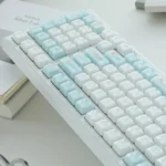 Whimsical Cat Paradise Mechanical Keyboard: playful feline design from various angles, highlighting versatile tri-mode connectivity.