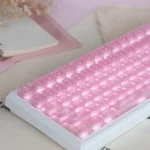 Multiple views of the UR98 Daily Life Tri-Mode Mechanical Keyboard, emphasizing its cute, silent design and triple-mode wireless connectivity.