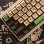 Iconic Yoda SA Keycaps in a detailed view, highlighting the sculpted SA profile and premium double-shot ABS craftsmanship.
