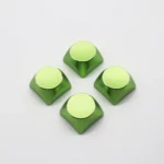 Premium aluminum Arrow keycaps. Durable electroplated finish, sleek metallic look, vibrant accents, modern XDA profile, shown from angles.