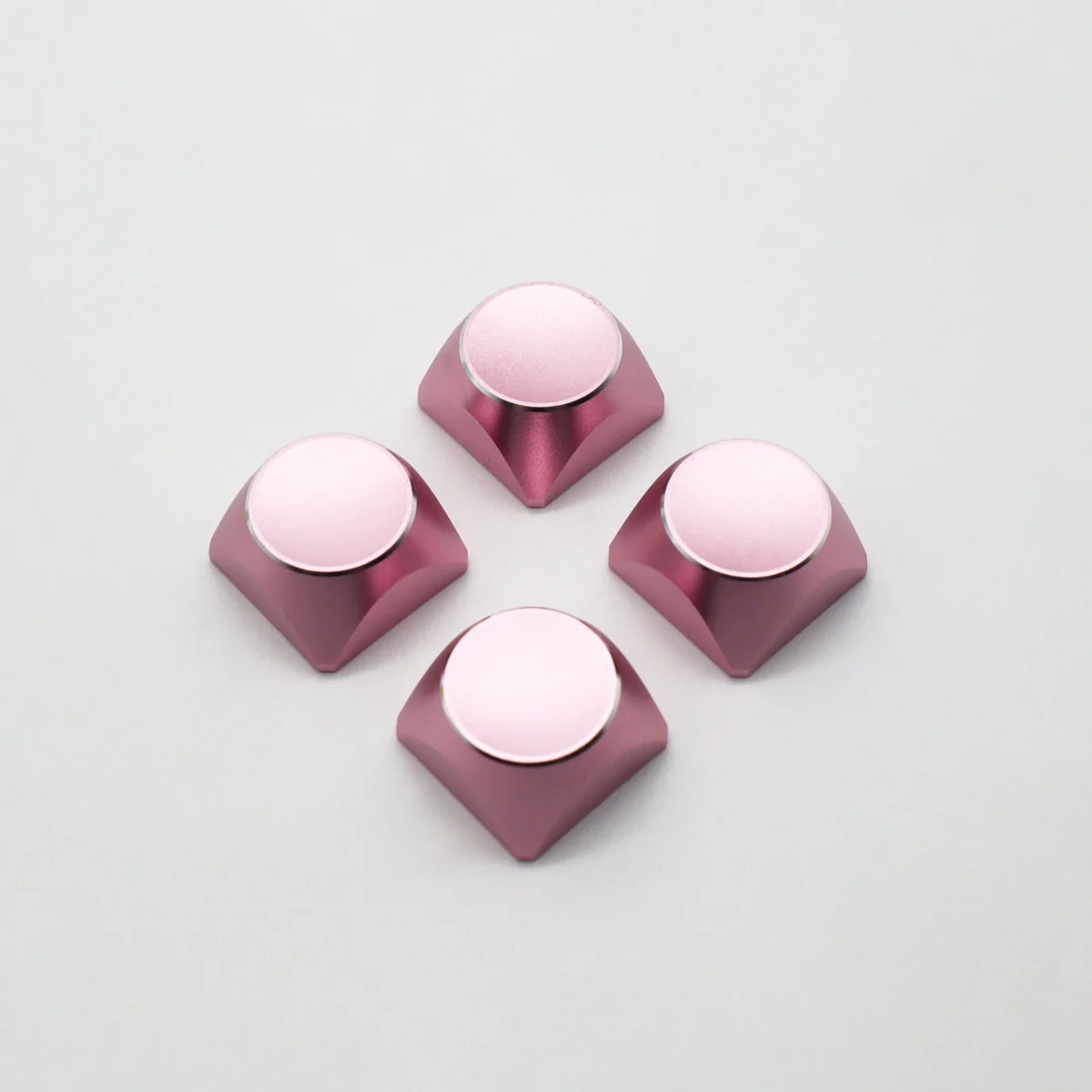 Premium aluminum Arrow keycaps showcased from a sleek angle, highlighting their durable electroplated finish and modern XDA profile for superior tactile feedback.