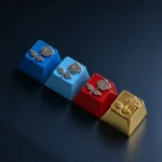 Limited Edition Zinc Alloy Rose Artisan Metal Keycap with intricate metallic rose design, mysterious sea fog, and romantic elegance.