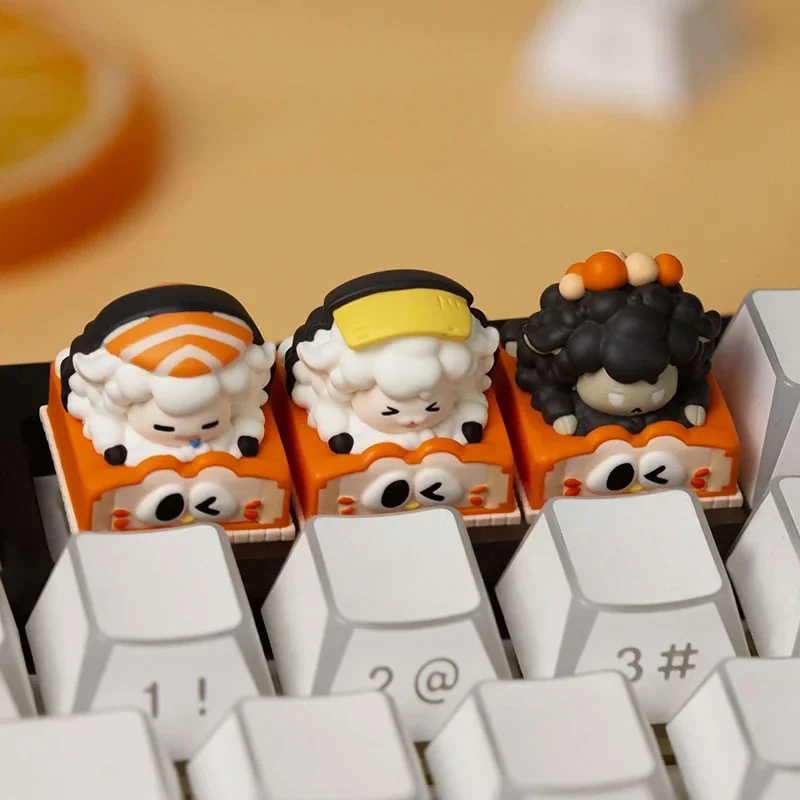 Baa-Baa Sushi Shop artisan keycap, showcasing a delightful and vibrant miniature sushi design perfect for any keyboard.