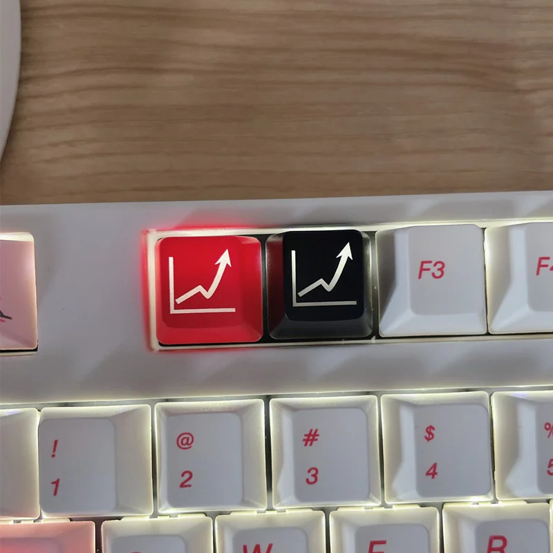 Ascend Graph R4 Keycap showcasing its unique translucent design for personalized keyboard customization. Ascend your setup.