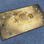 Detailed shot of the DOTA 2 TI15 2026 Champions Team Spirit Desk Mat, showcasing the majestic artwork and commemorative championship.