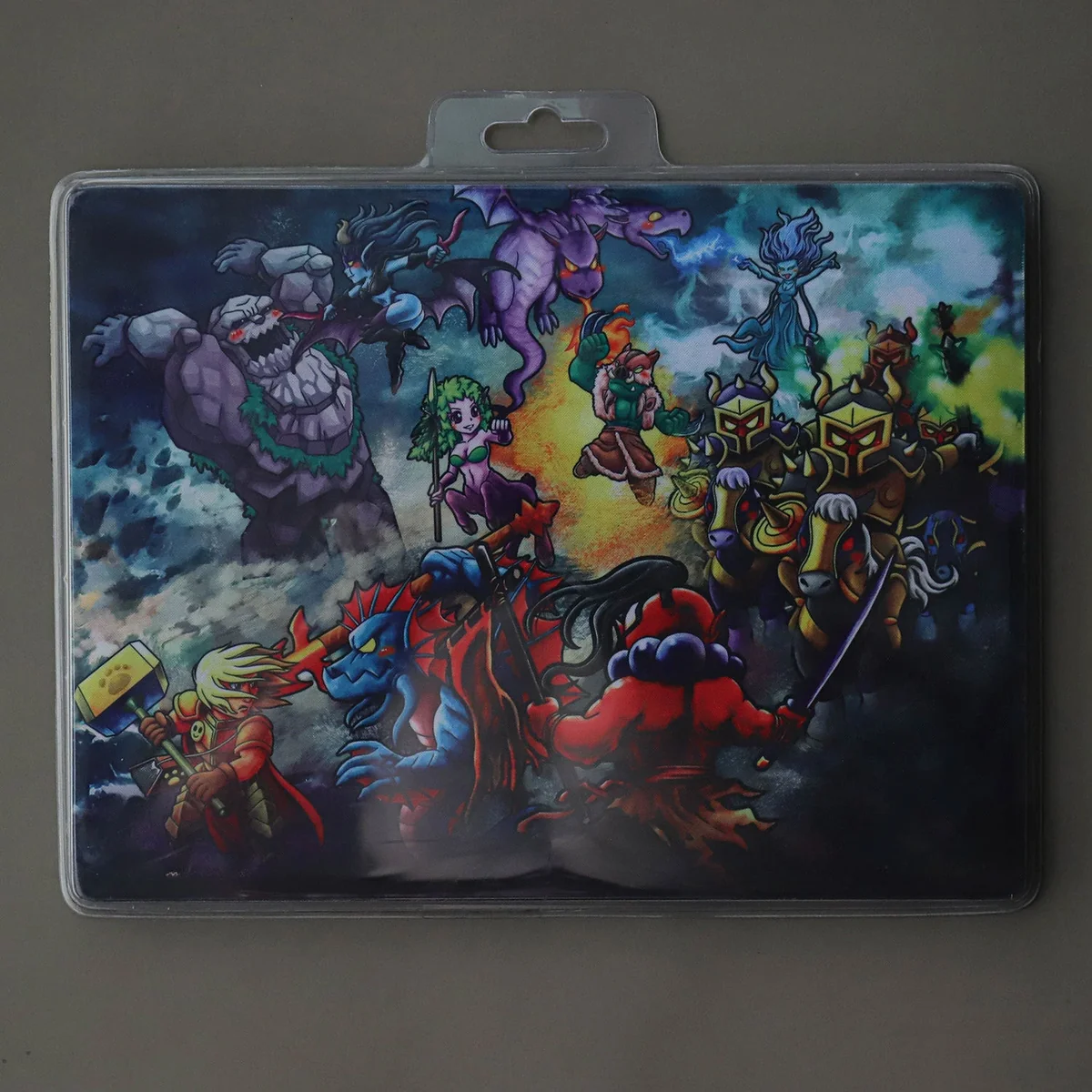 Another view of the playful Q-version DOTA2 and Warcraft 3 gaming mat, highlighting its vibrant cartoon art and smooth, responsive surface.