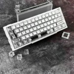 Premium 20th Anniv. Night Demon SE Gaming Keycap Set from multiple angles, highlighting its dark, mysterious black and white special edition design.