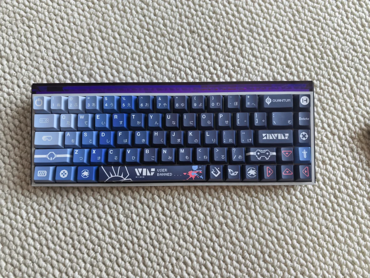 Honkai Star Rail Keycaps | Silver Wolf Pixel Art PBT
