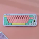 Vibrant Lollipop MOA keycaps in a sweet, ergonomic profile, showcasing their playful candy-inspired design for customizable joy on your keyboard.