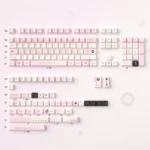 Love Diary Keycaps, a premium PBT set featuring a unique cherry profile. The vintage stationery aesthetic with warm.