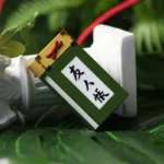 Detailed view of the iconic Natsume's Book of Friends 2U keycap, showcasing its serene art and mystical Japanese folklore design from a unique angle.