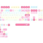 Players Keycap Set, 130 keys with authentic Kanji, showcasing these playful retro Japanese keycaps for a nostalgic keyboard.