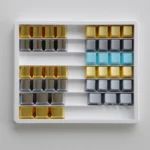 Premium glossy gold R4 zinc alloy metal keycap, a sleek accent for your keyboard. Elevate your F1-F12 keys with this modern, industrial elegance.