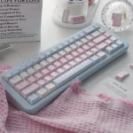 Sky of Love Cherry Keycap Set with dreamy pastel hues and romantic legends, capturing a serene twilight sky aesthetic.