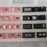 Detailed view of the whimsical dollhouse keycap, revealing its exquisite miniature art and intricate, unique aesthetic for custom keyboards.